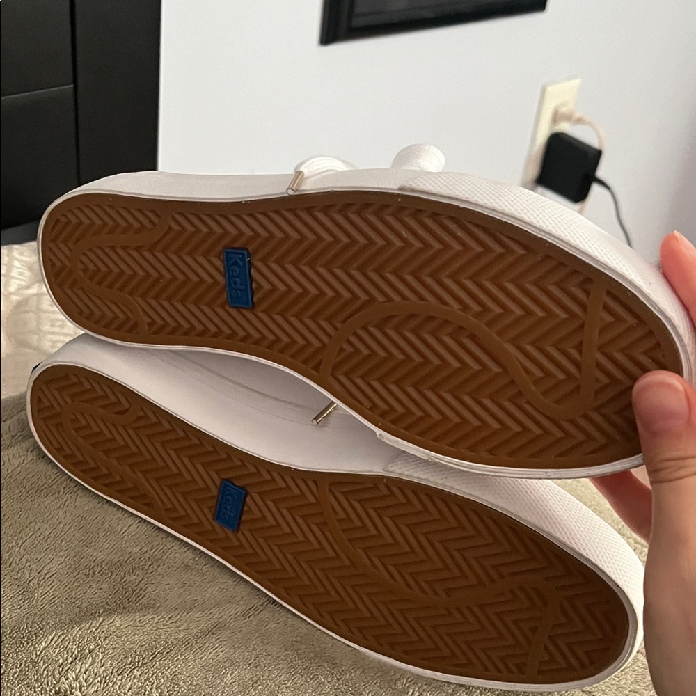 🌻 HOST PICK 🌻 🦙 Keds Jump Kick White Leather Sneakers 🦙 - Picture 4 of 5
